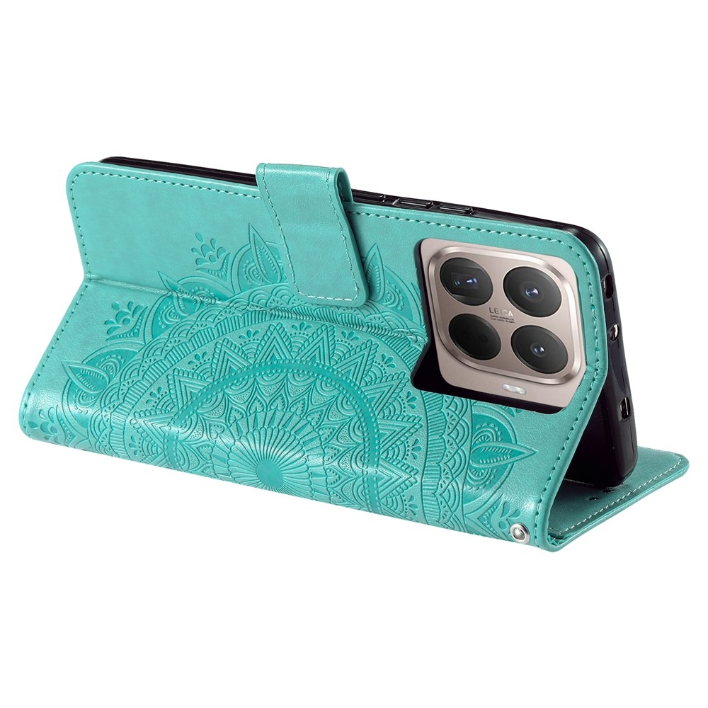 Mandala könyv tok a Xiaomi 17T-hez - kék-zöld