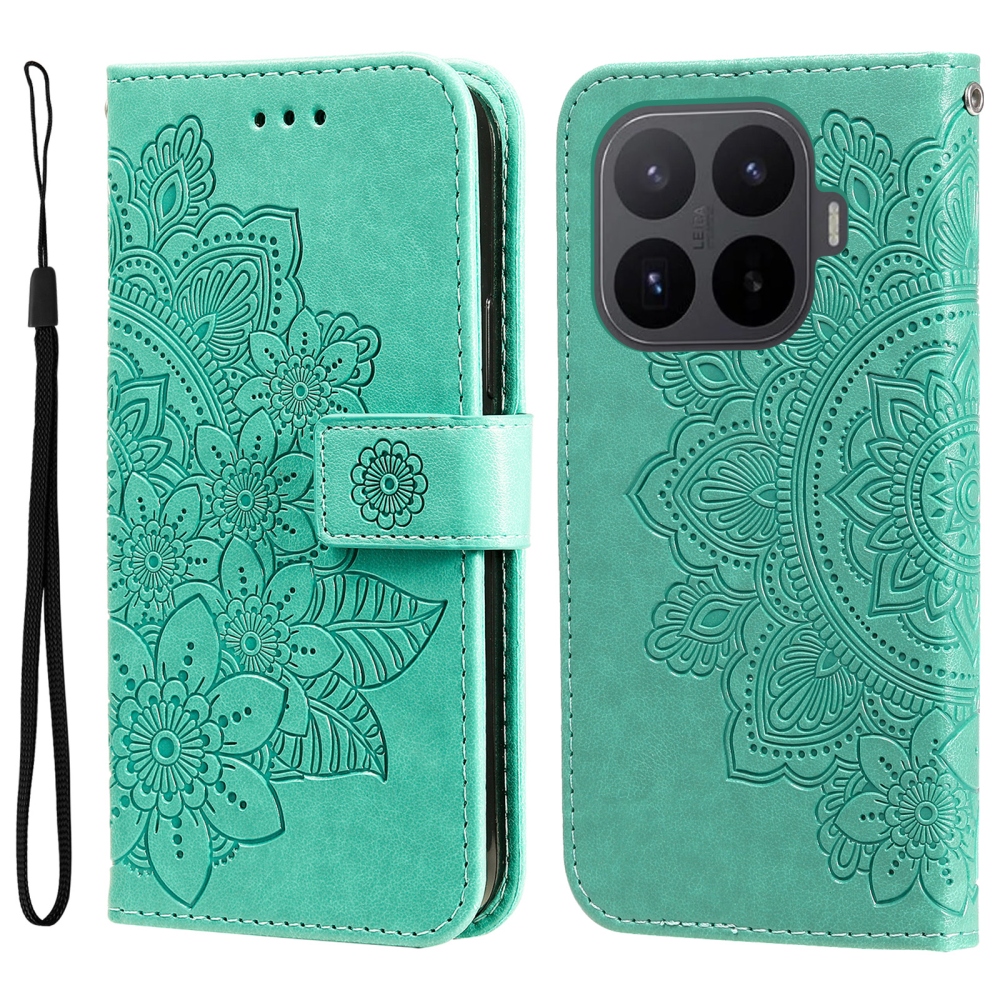 Mandala könyv tok a Xiaomi 17T-hez - kék-zöld