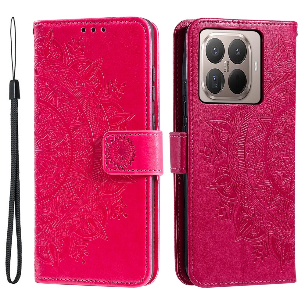 Mandala könyv tok a Xiaomi 17T-hez - rózsa