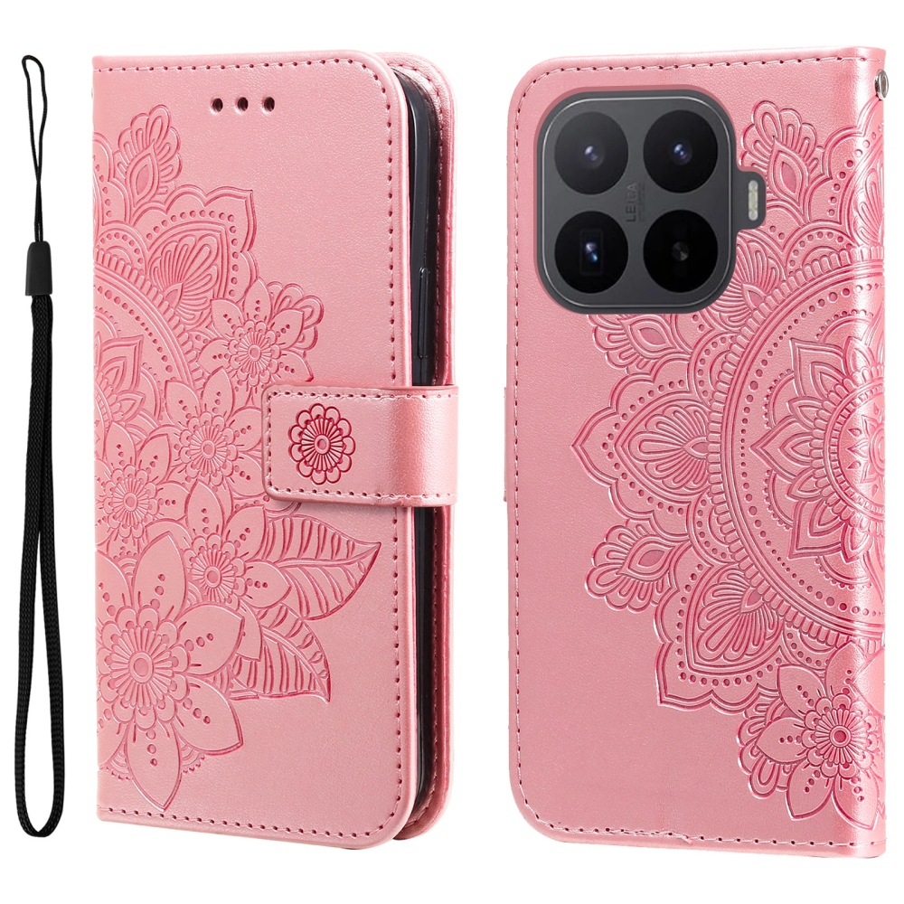 Mandala könyv tok Xiaomi 17T-hez - rózsaszín