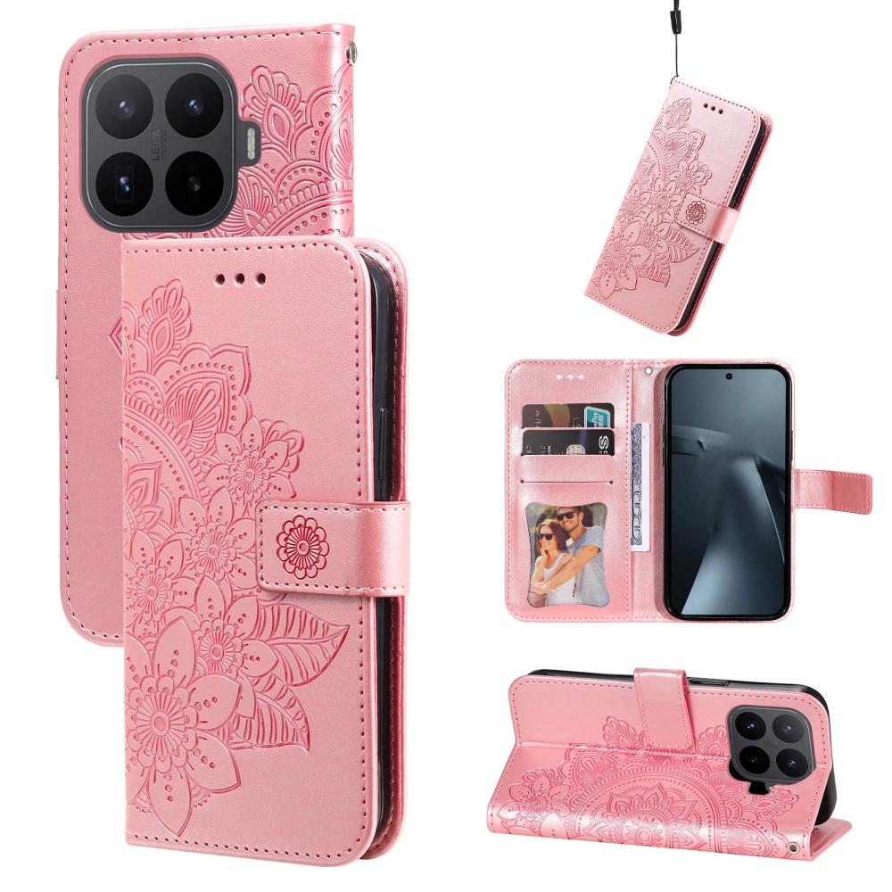 Mandala könyv tok Xiaomi 17T-hez - rózsaszín