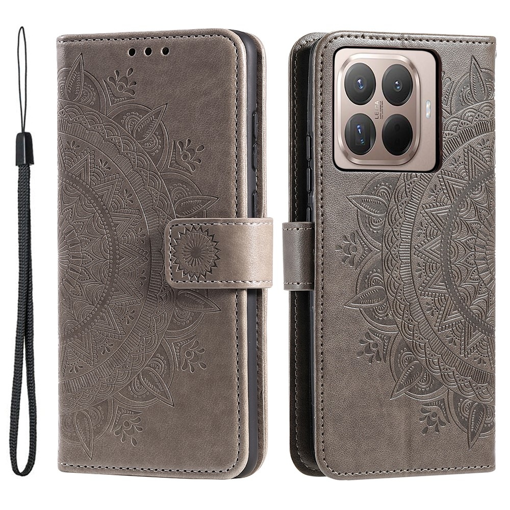 Mandala könyv tok Xiaomi 17T-hez - szürke