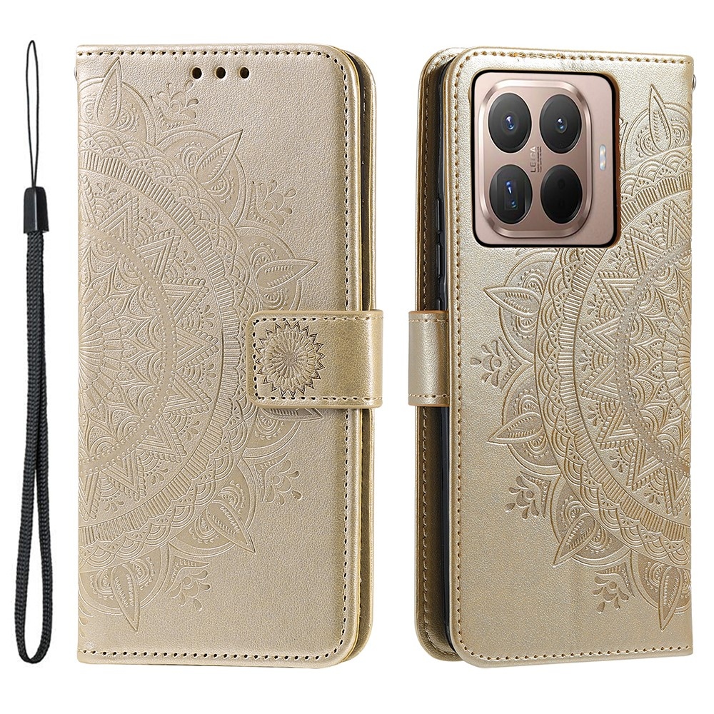 Mandala könyv tok Xiaomi 17T-hez - arany színű