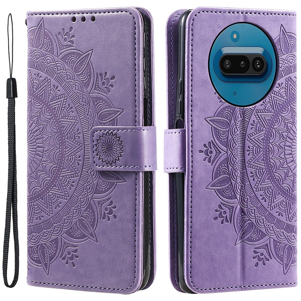 Mandala könyvtáska a Nothing telefonhoz (3a) - lila
