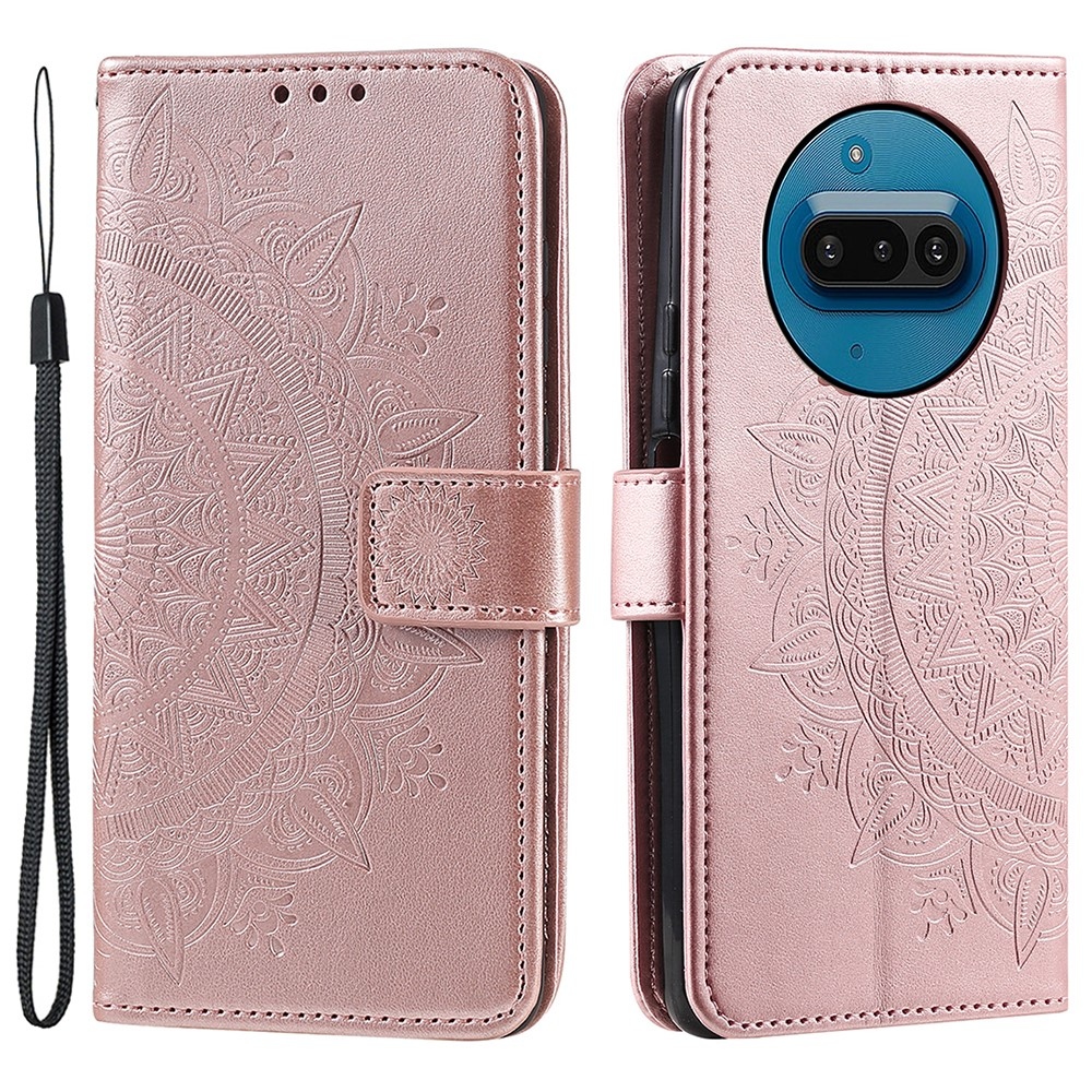 Mandala könyvtáska Nothing Phone telefonhoz (3a) - rózsaarany