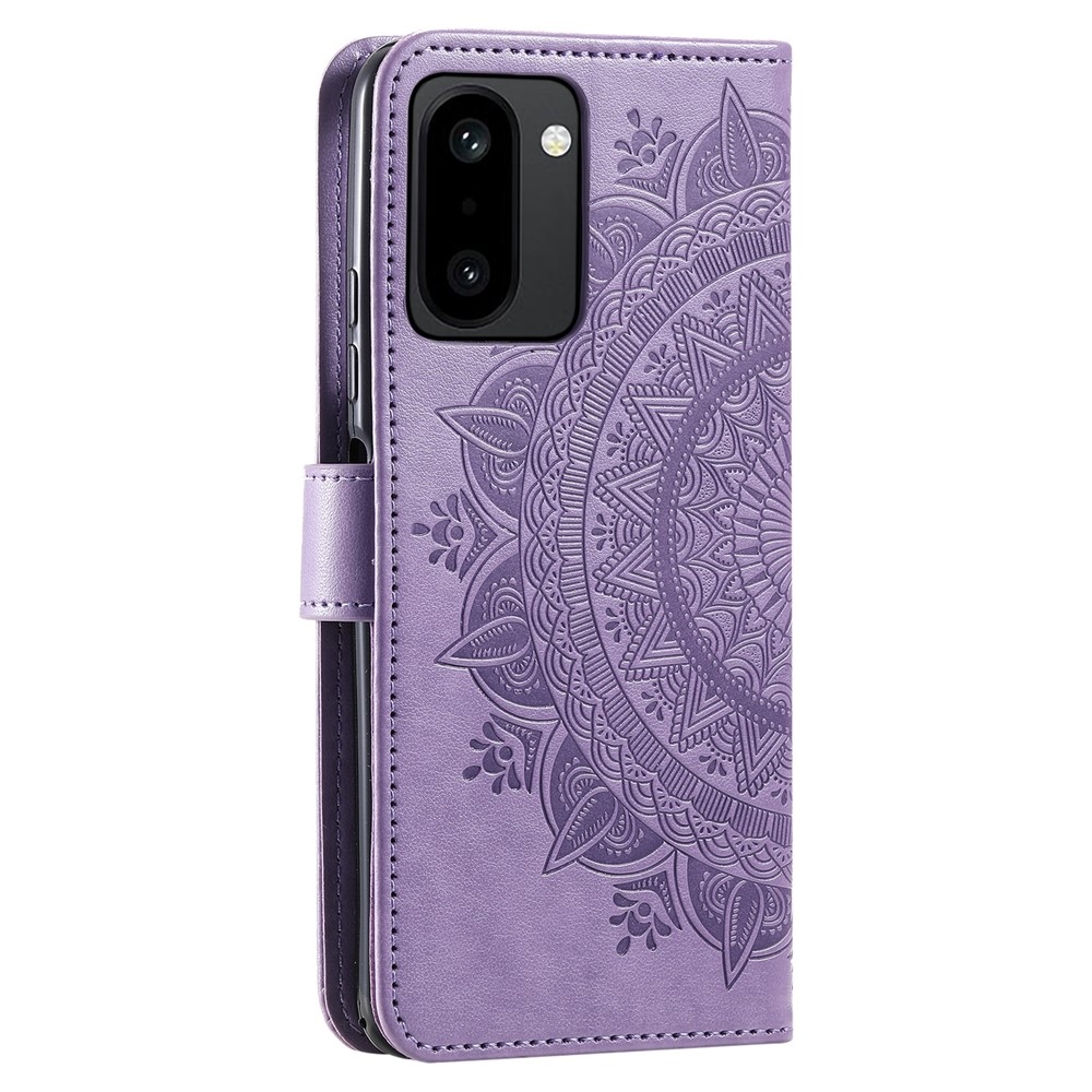 Mandala könyv tok a OnePlus 15R 5G-hez - lila