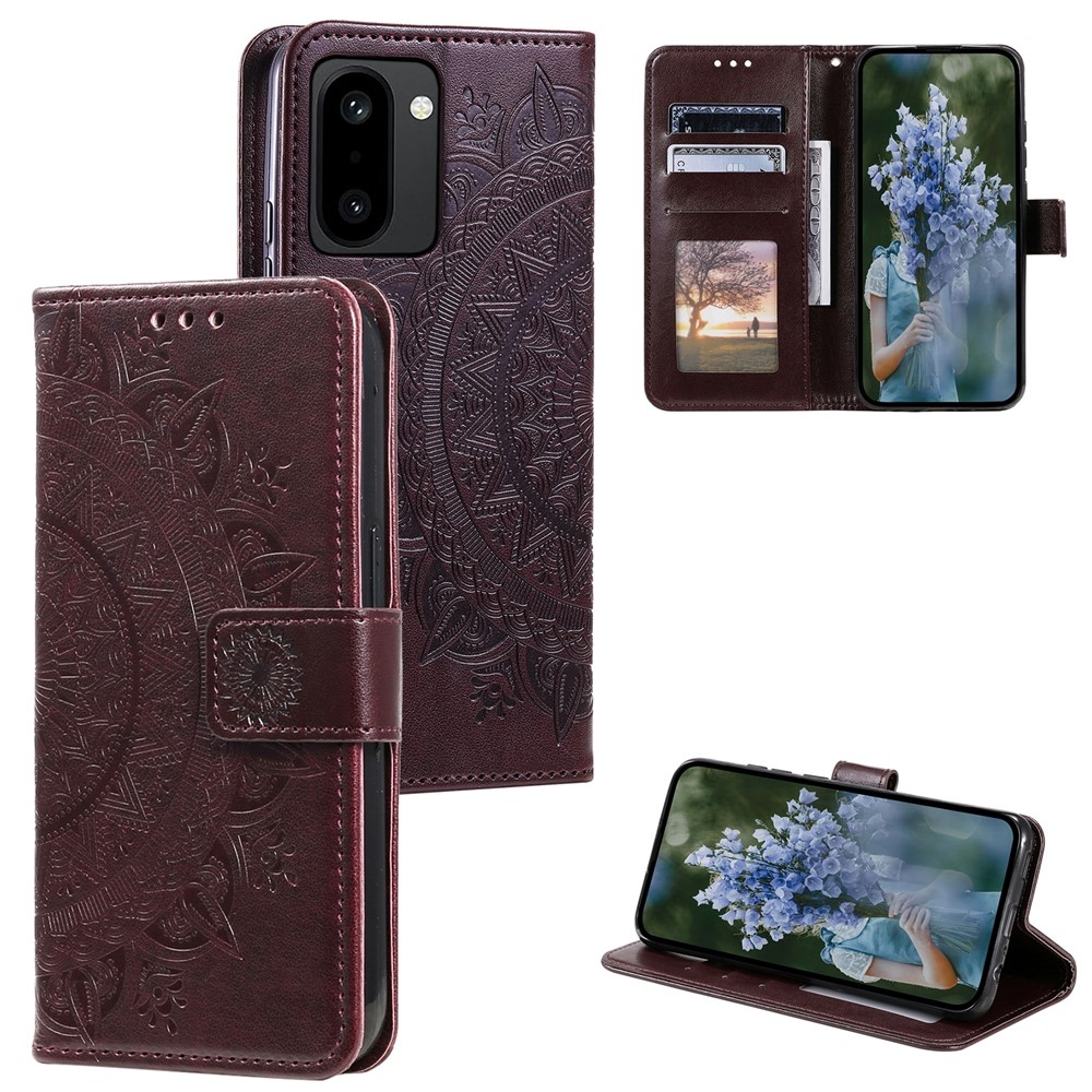 Mandala könyv tok a OnePlus 15R 5G készülékhez - barna