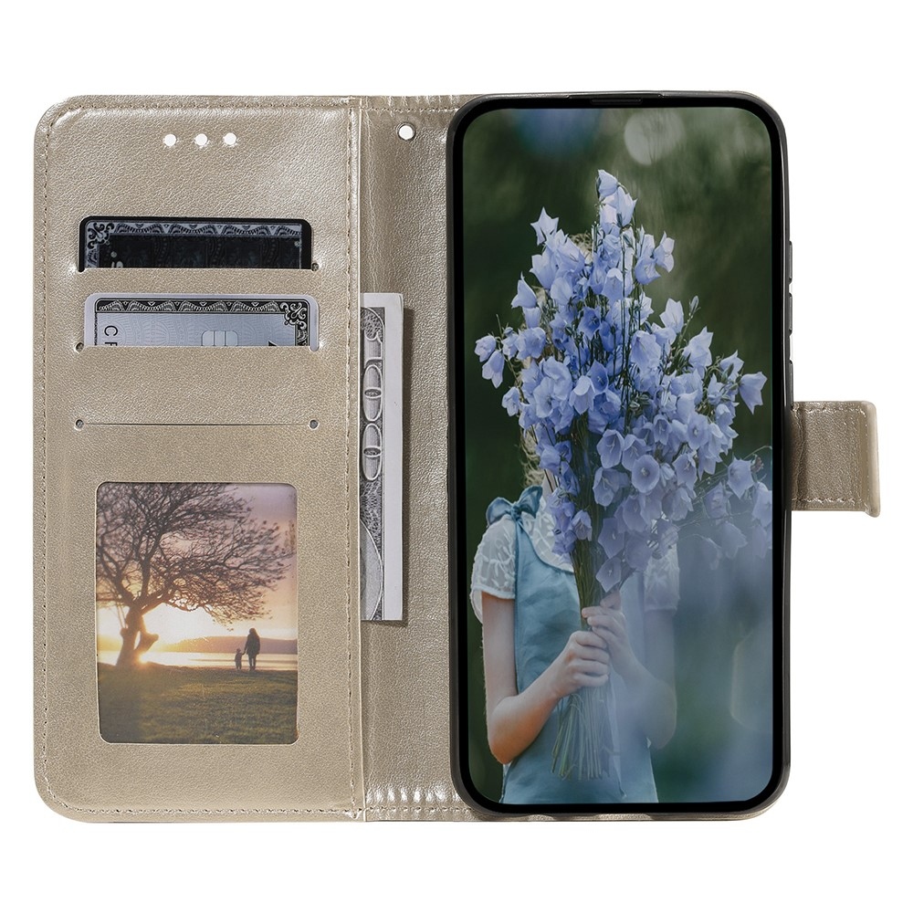 Mandala könyv tok a OnePlus 15R 5G-hez - arany színű