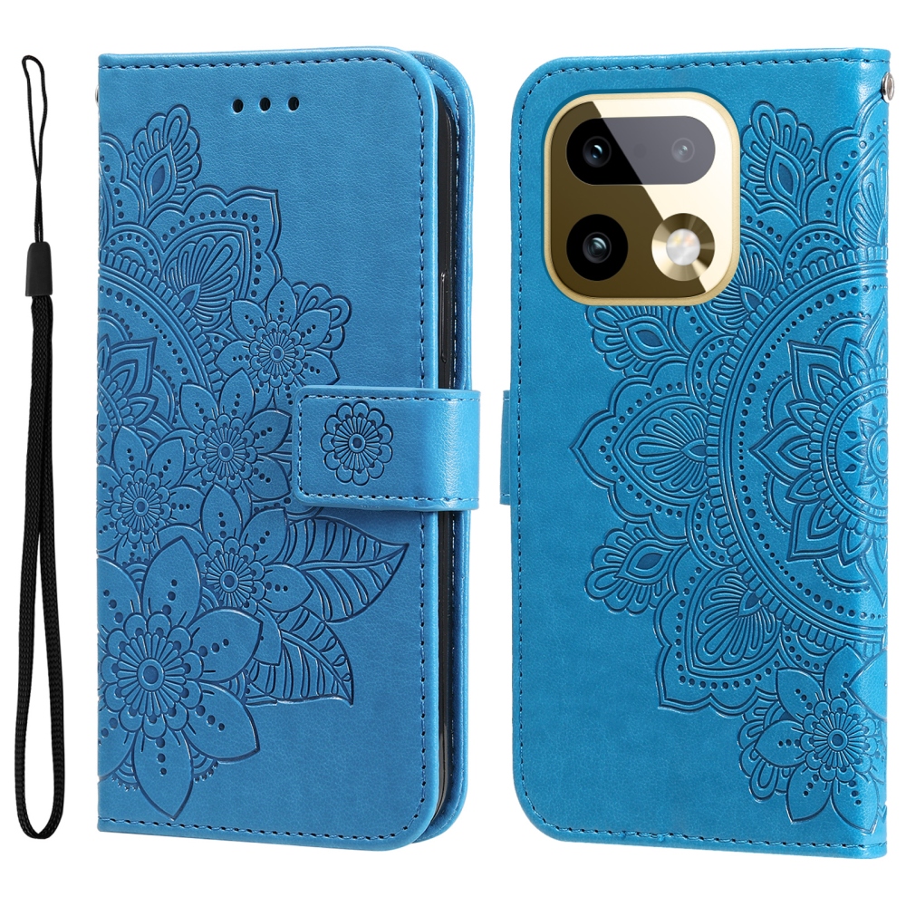 Mandala könyvtáska a Realme 16 Pro+ 5G készülékhez - kék