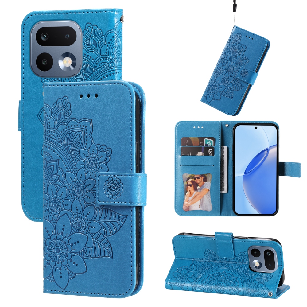 Mandala könyvtáska a Realme 16 Pro 5G készülékhez - kék