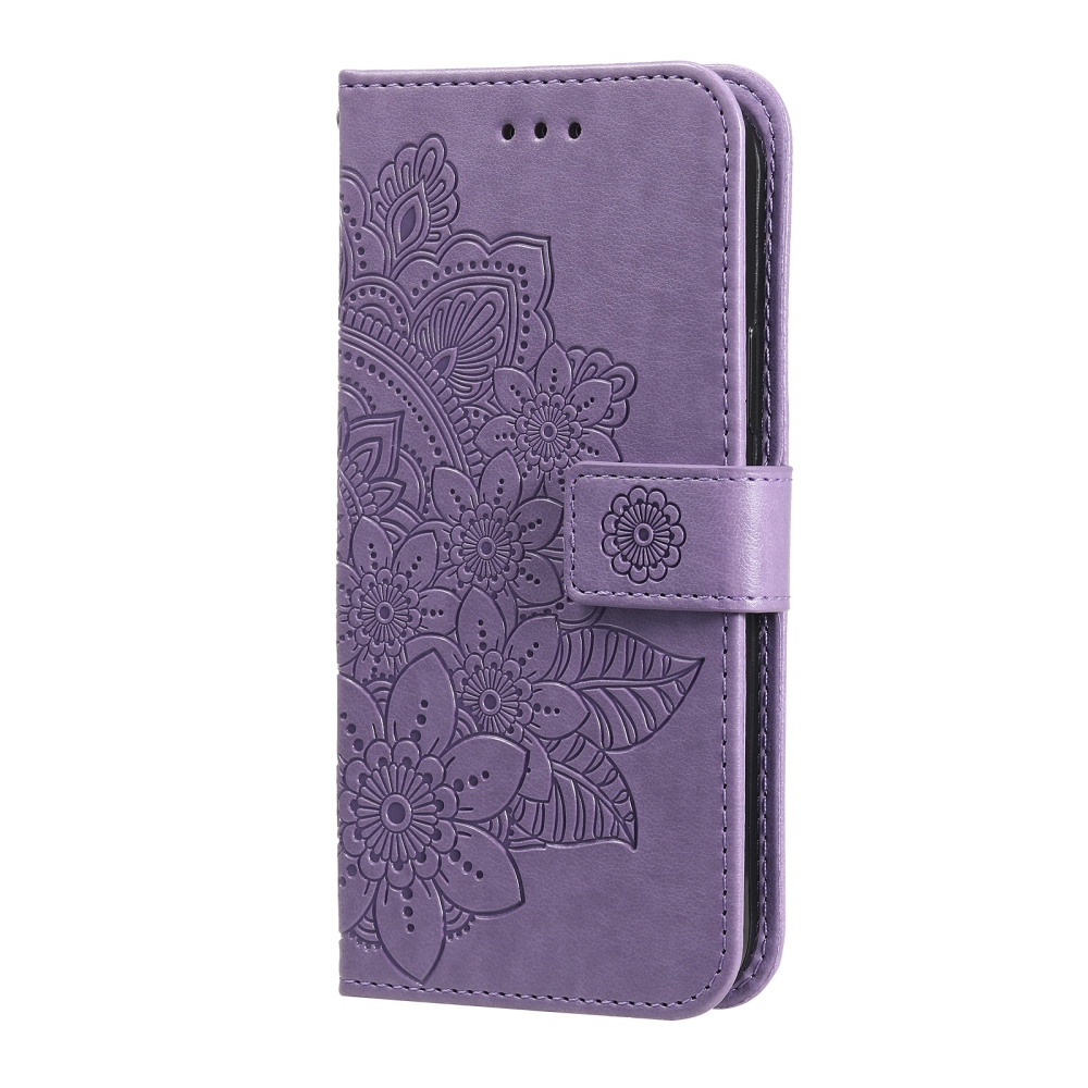 Mandala könyvformájú tok a Samsung Galaxy S26 FE-hez – lila