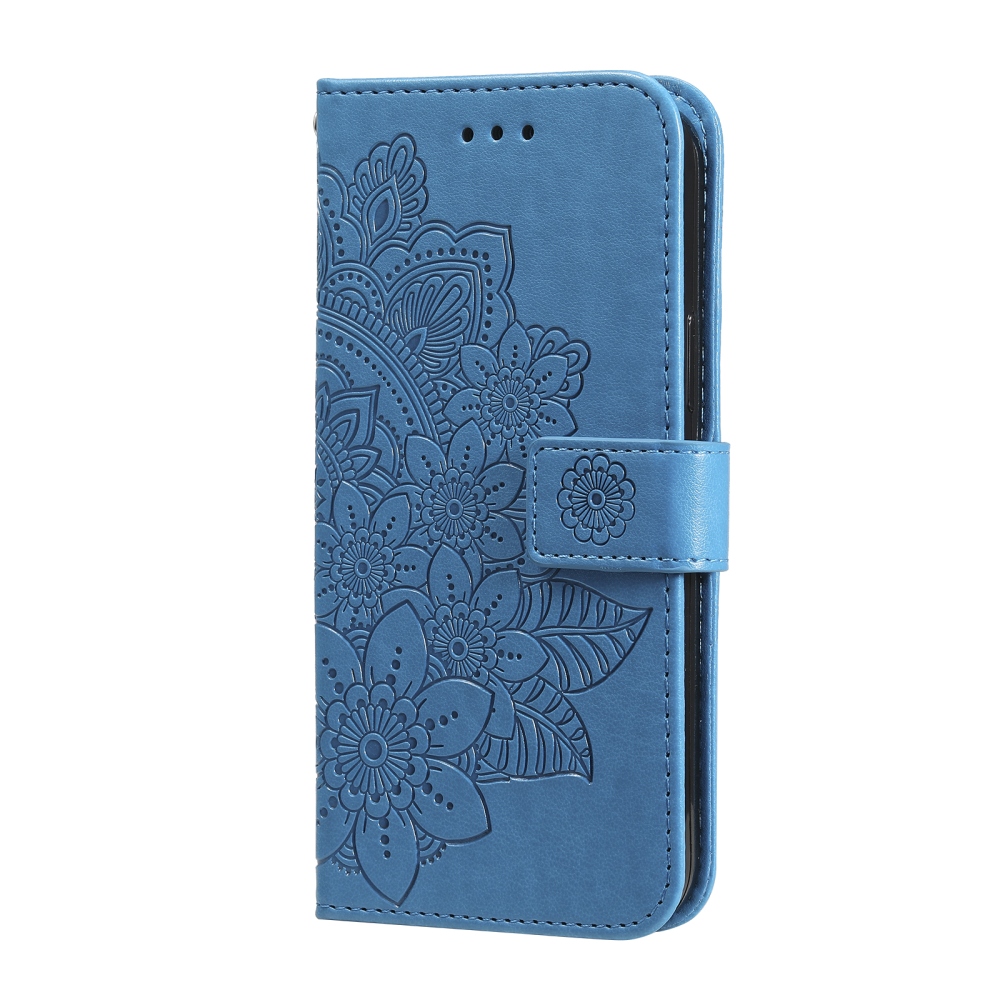Mandala könyvformájú tok a Samsung Galaxy S26 FE-hez – kék