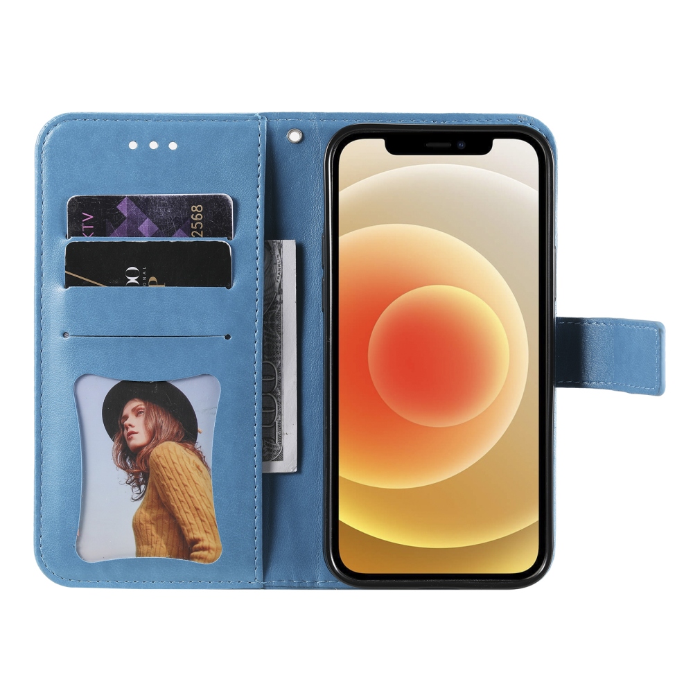 Mandala könyvformájú tok a Samsung Galaxy S26 FE-hez – kék