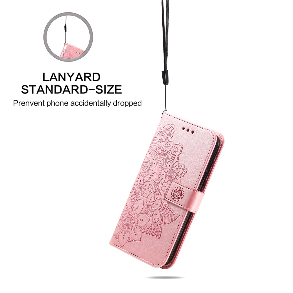Mandala könyvformájú tok a Samsung Galaxy S26 FE-hez – rózsaszín