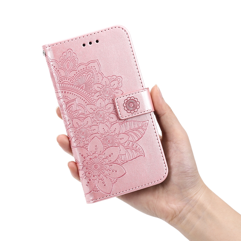 Mandala könyvformájú tok a Samsung Galaxy S26 FE-hez – rózsaszín