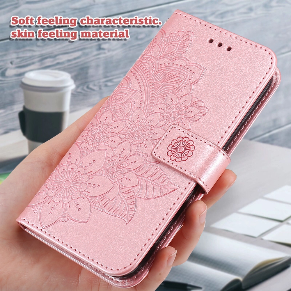 Mandala könyvformájú tok a Samsung Galaxy S26 FE-hez – rózsaszín
