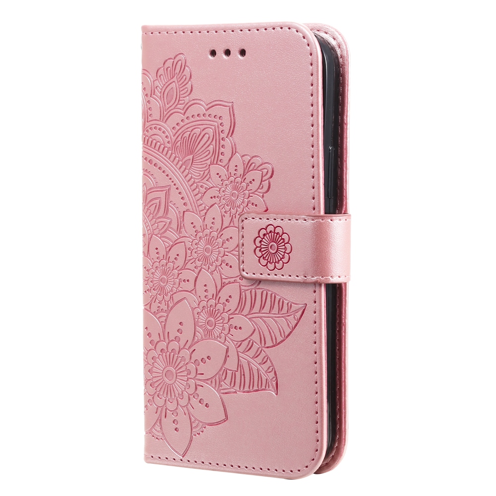 Mandala könyvformájú tok a Samsung Galaxy S26 FE-hez – rózsaszín