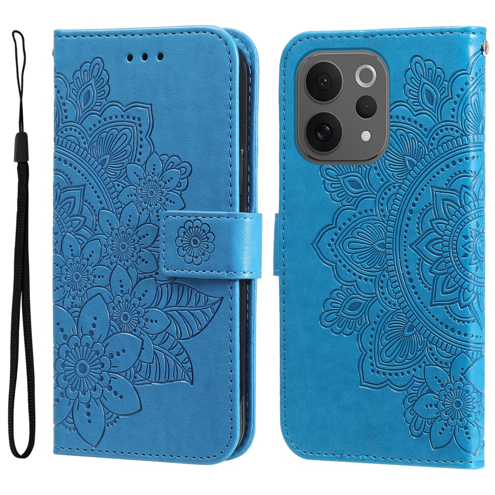 Mandala könyv tok a Vivo V70 5G készülékhez - kék