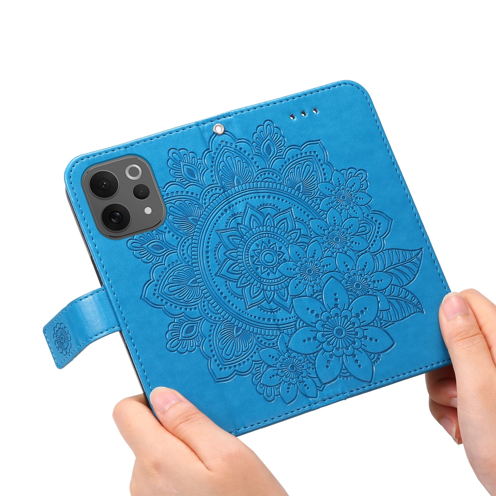 Mandala könyv tok a Vivo V70 5G készülékhez - kék