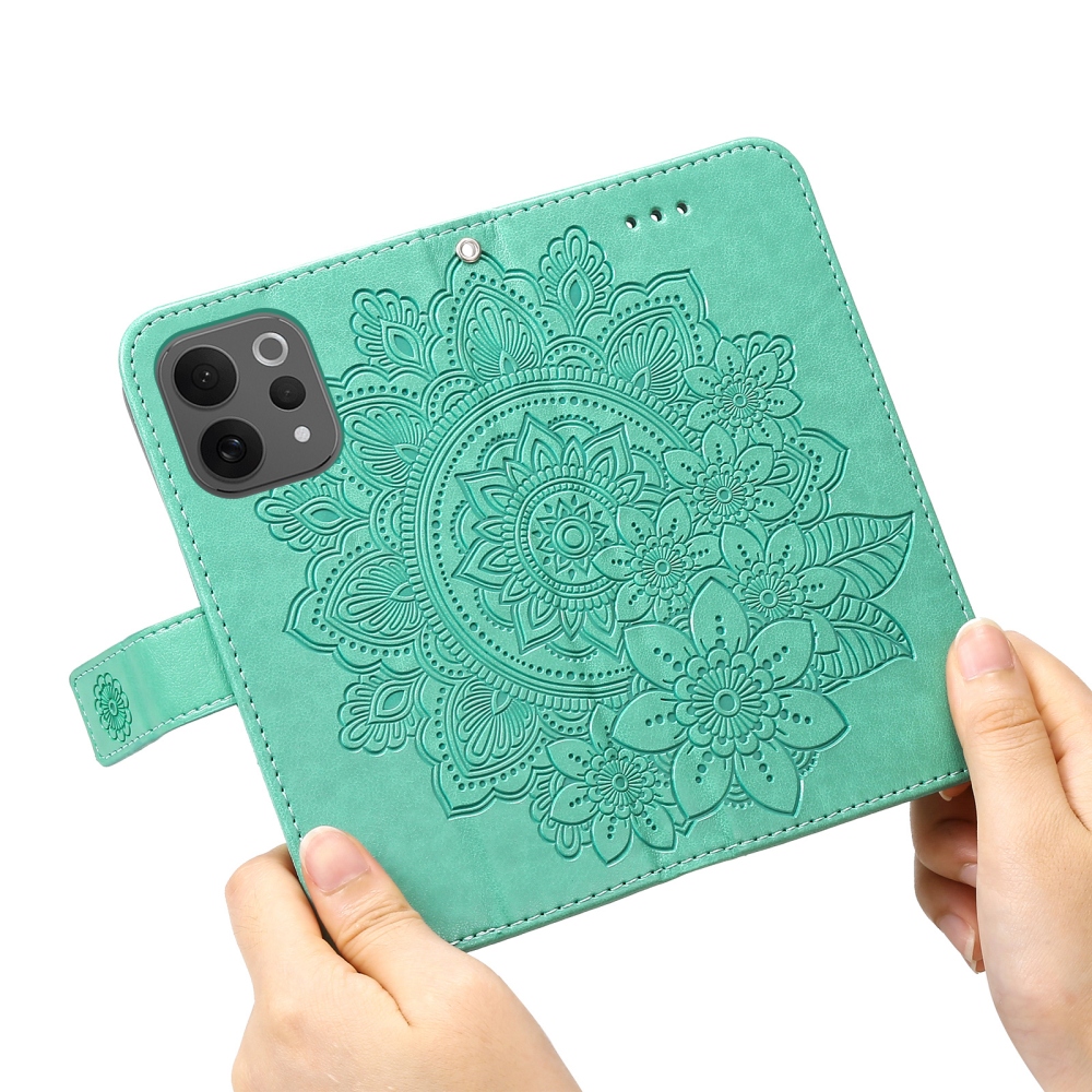 Mandala könyvtáska a Vivo V70 5G készülékhez - teáskék színű
