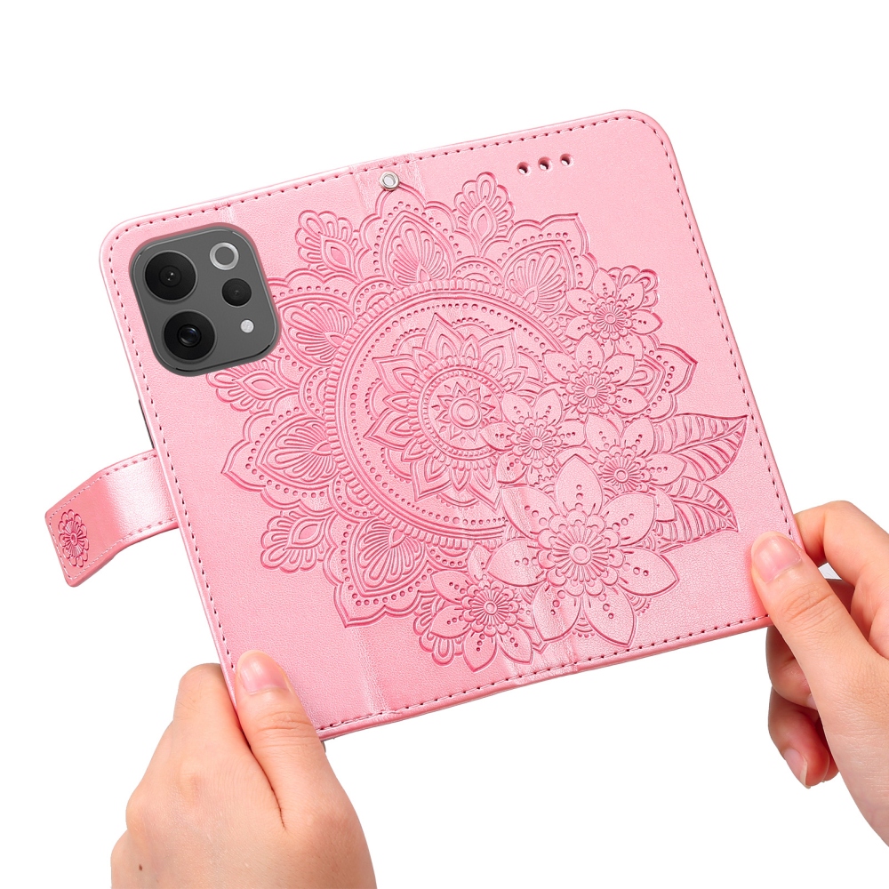 Mandala könyvtáska a Vivo V70 5G készülékhez - rózsaszín