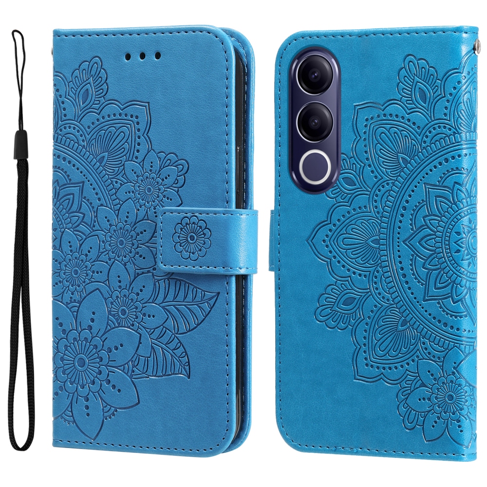 Mandala könyv tok a Vivo V70 FE 5G készülékhez - kék