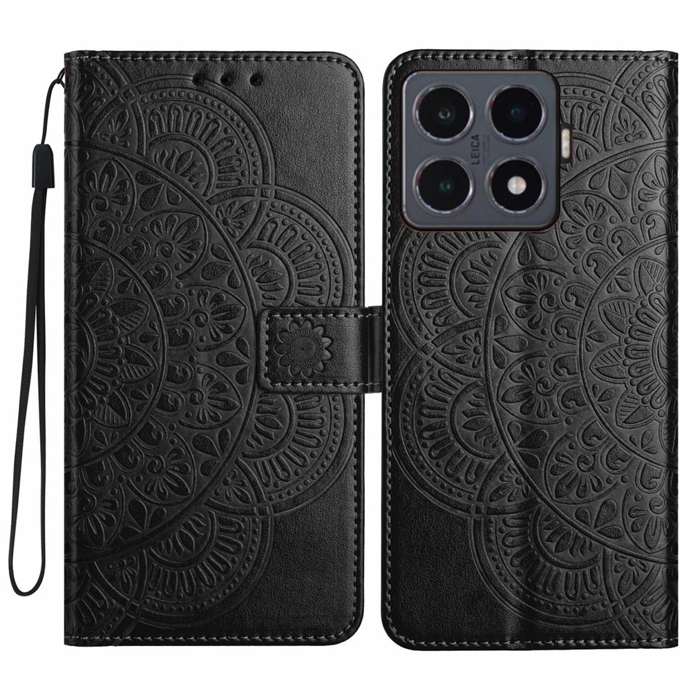 Mandala könyv tok Xiaomi 15T Pro-hoz - fekete