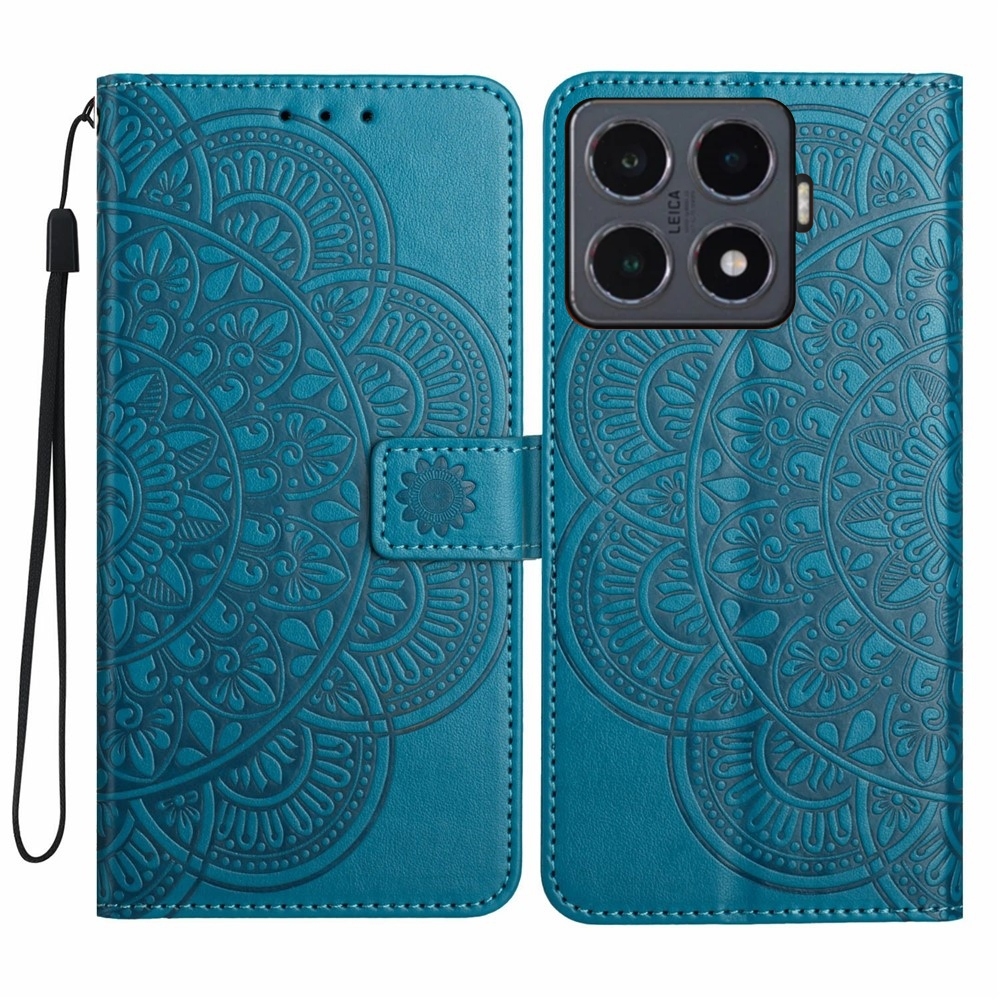 Mandala könyv tok a Xiaomi 15T Pro-hoz - kék