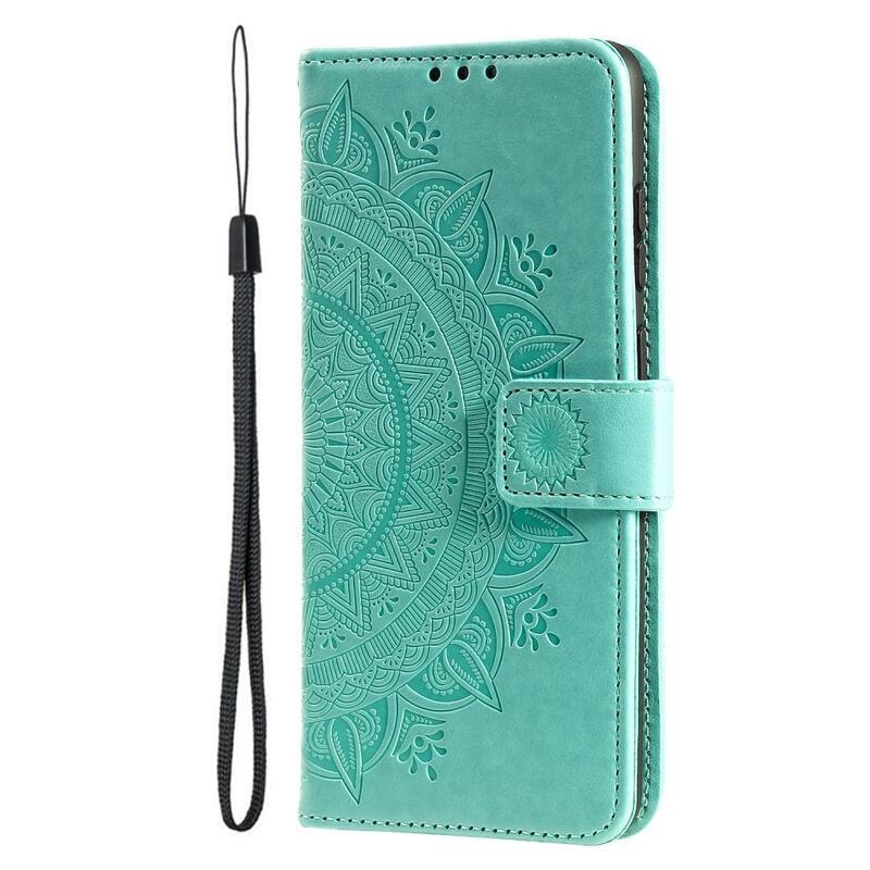 Mandala könyv tok a Xiaomi Poco F5-hez - teal színű