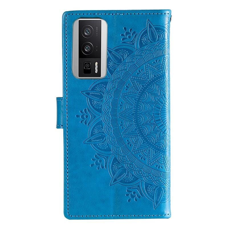 Mandala könyv tok a Xiaomi Poco F5 Pro készülékhez - kék
