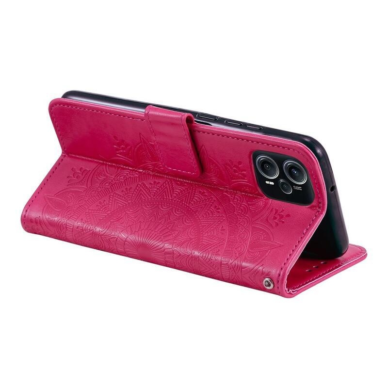 Mandala könyv tok Xiaomi Poco F5-hez - rózsaszínű