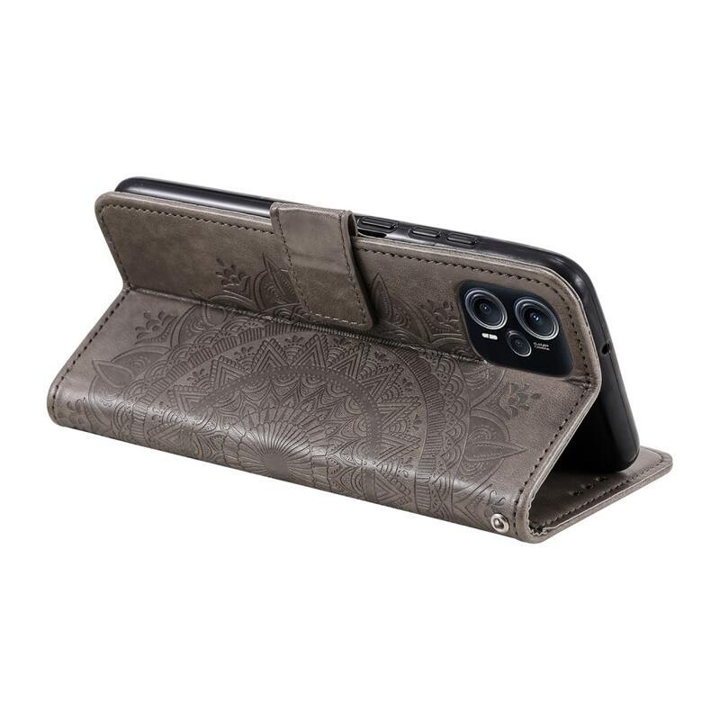 Mandala könyv tok a Xiaomi Poco F5 készülékhez - szürke