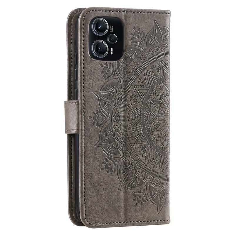 Mandala könyv tok a Xiaomi Poco F5 készülékhez - szürke