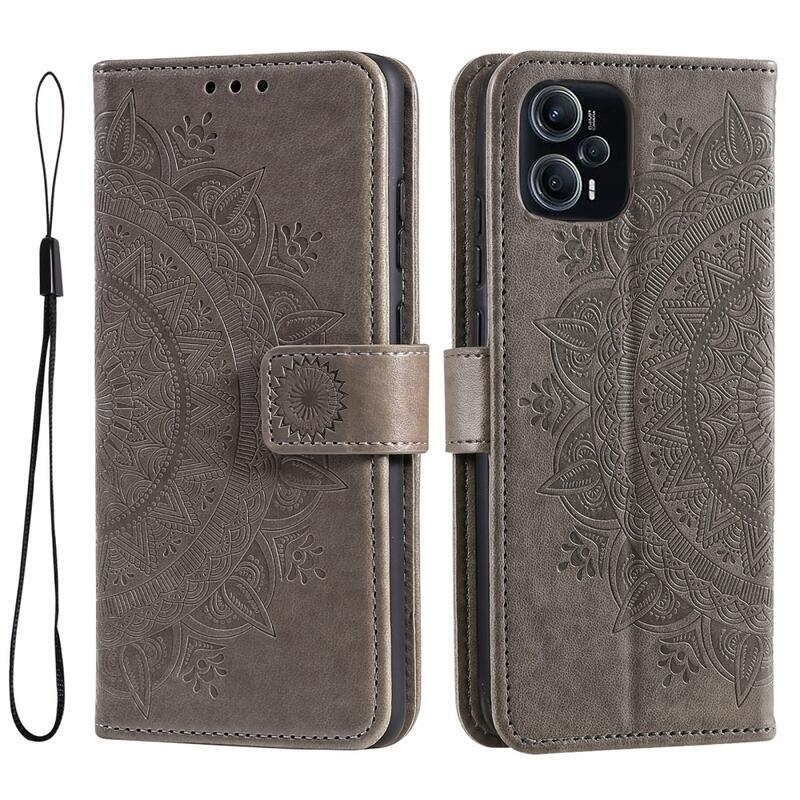 Mandala könyv tok a Xiaomi Poco F5 készülékhez - szürke
