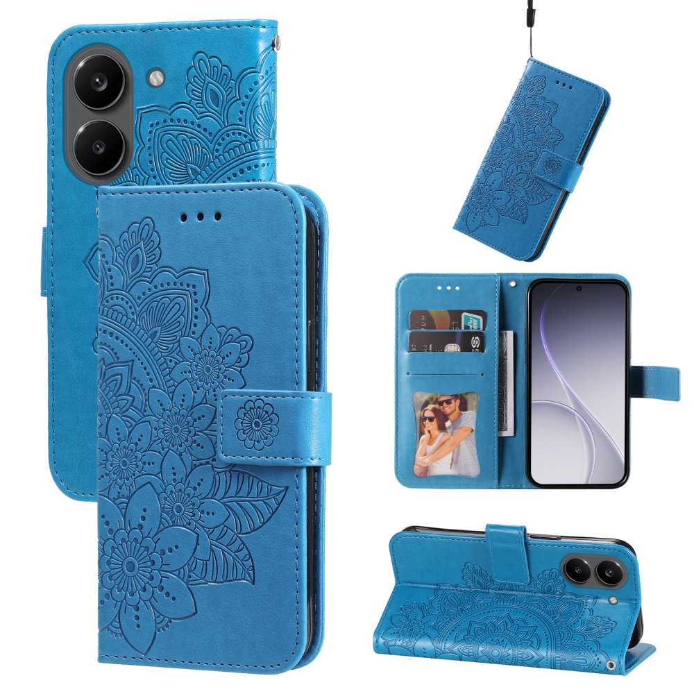 Mandala könyv tok a Xiaomi Poco X8 Pro 5G számára - kék