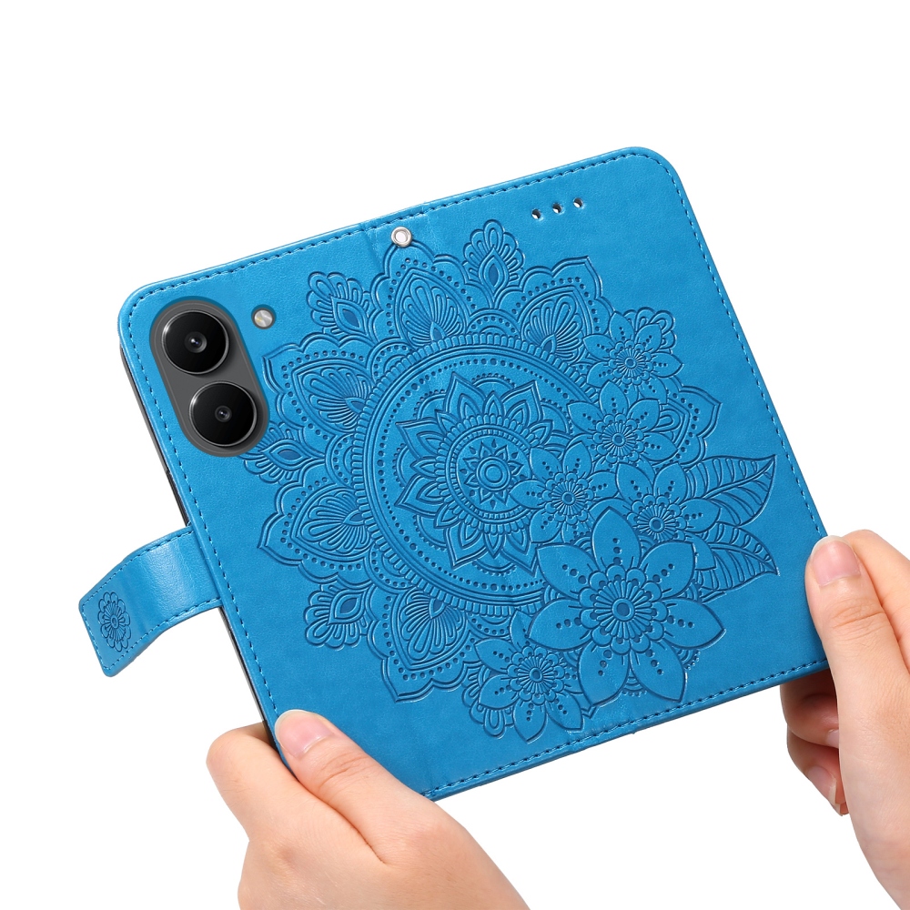 Mandala könyv tok a Xiaomi Poco X8 Pro 5G számára - kék