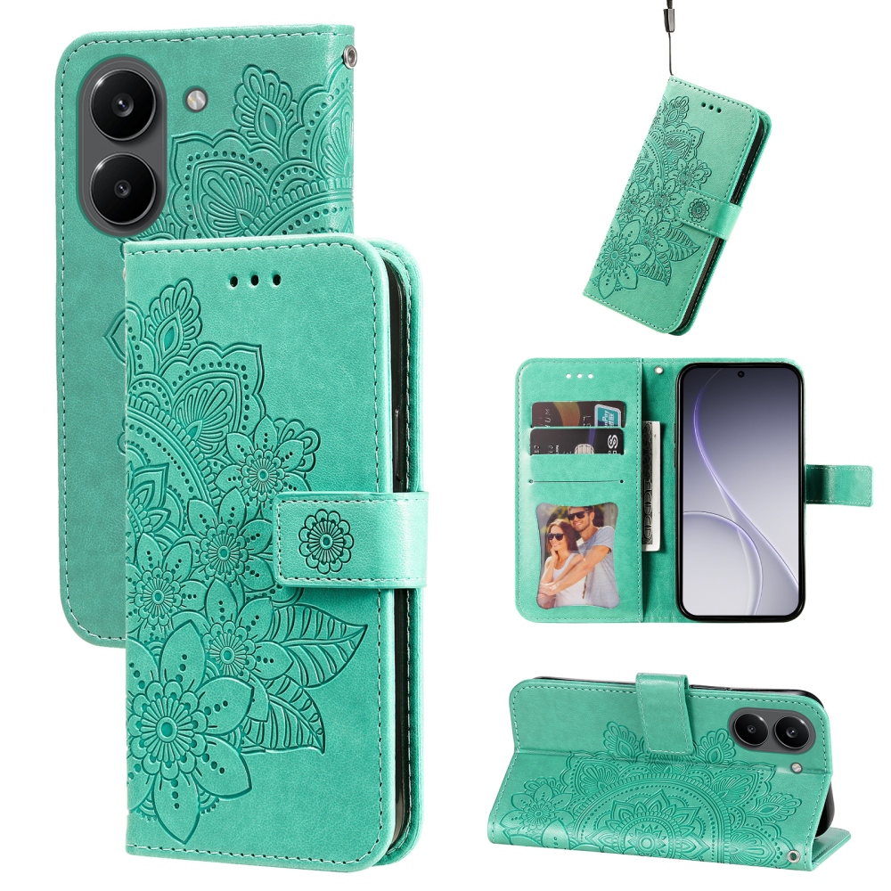 Mandala könyv tok a Xiaomi Poco X8 Pro 5G-hez - teal színű