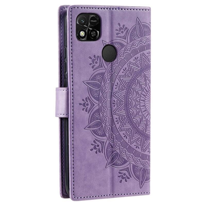 Mandala könyv tok a Xiaomi Redmi 10A-hoz - lila