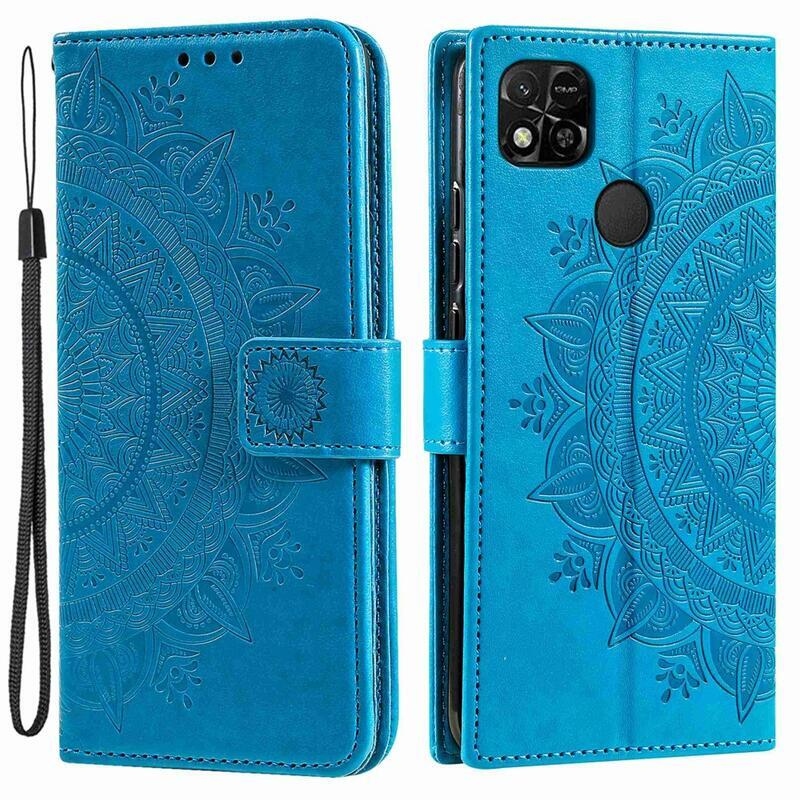 Mandala könyv tok a Xiaomi Redmi 10A-hoz - kék