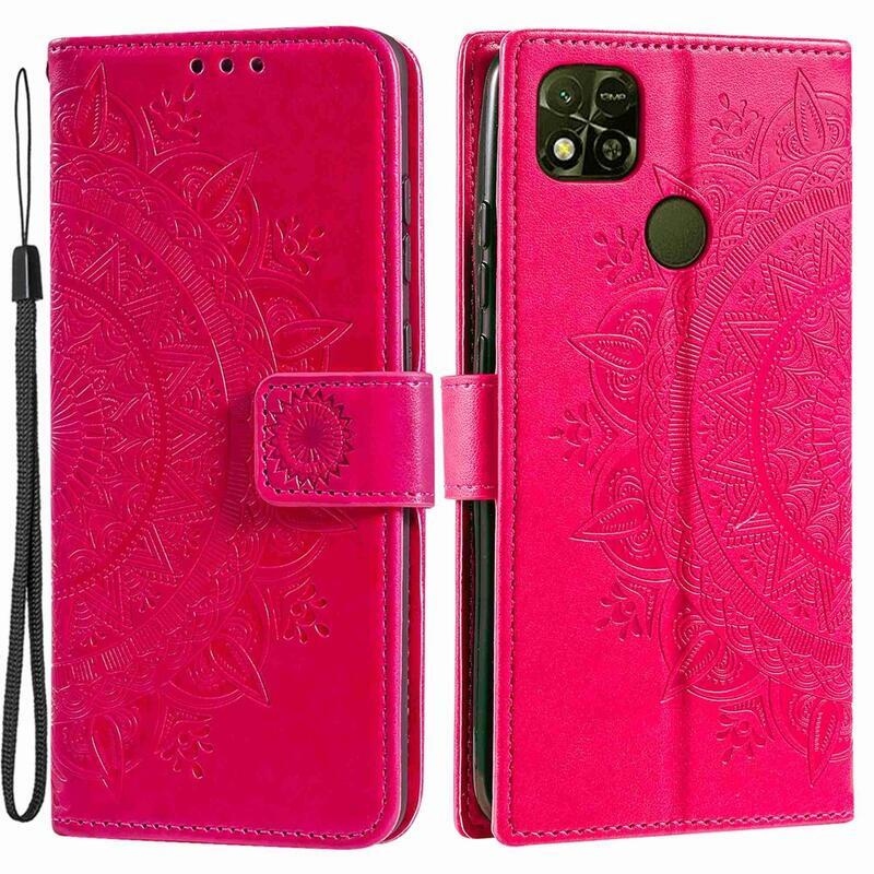 Mandala könyv tok Xiaomi Redmi 10A - rózsa