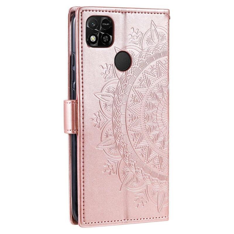 Mandala könyv tok Xiaomi Redmi 10A - rózsa arany