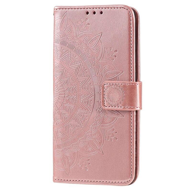 Mandala könyv tok Xiaomi Redmi 10A - rózsa arany