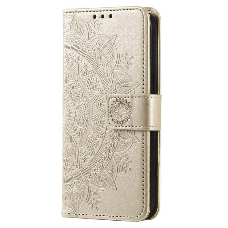 Mandala könyv tok a Xiaomi Redmi 10A-hoz - arany színű