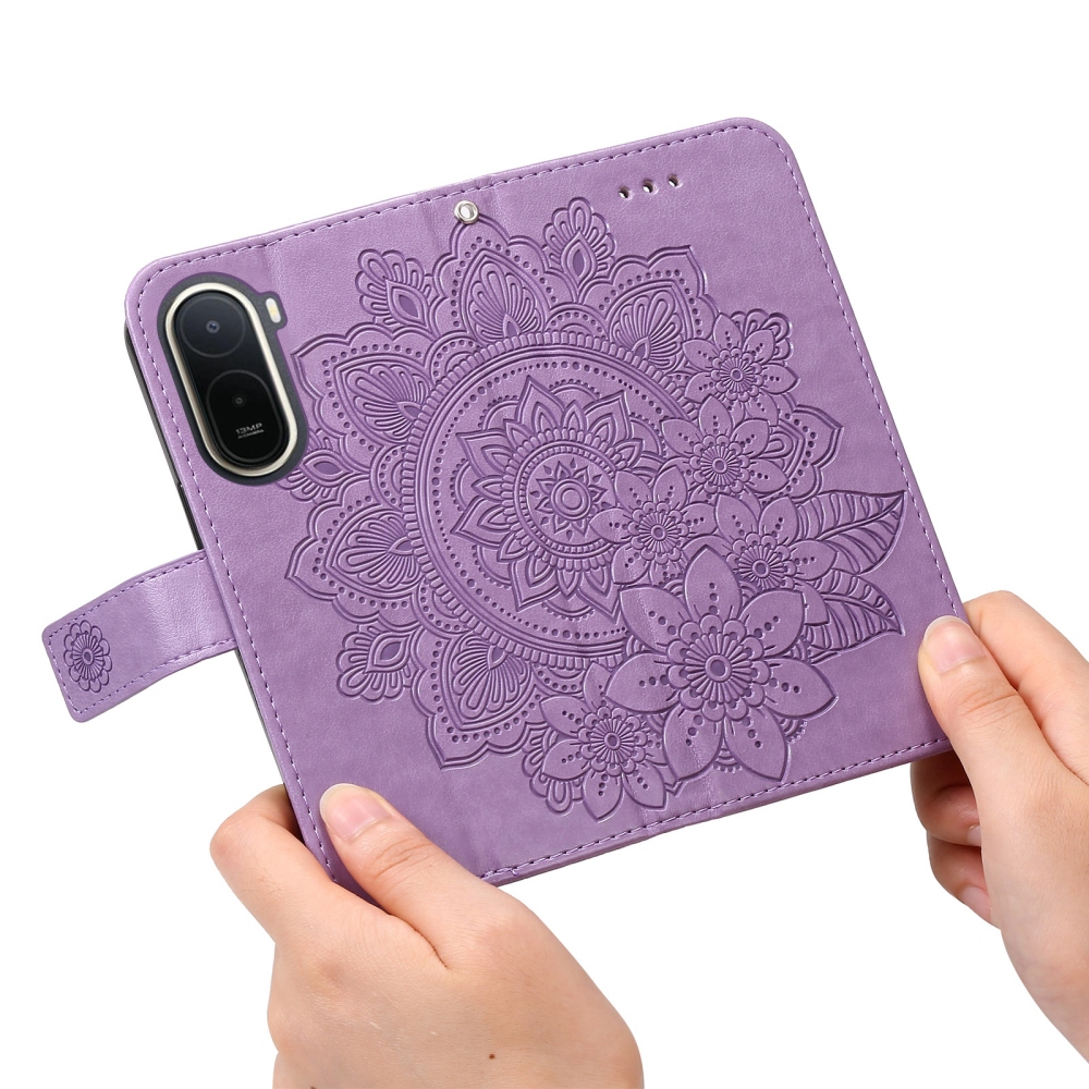 Mandala könyv tok a Xiaomi Redmi A7 Pro készülékhez - lila