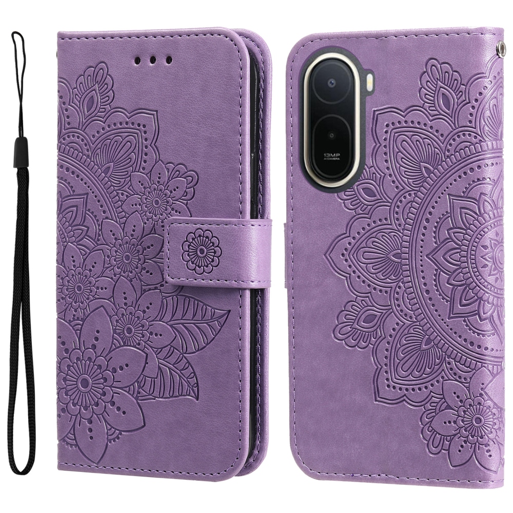 Mandala könyv tok a Xiaomi Redmi A7 Pro készülékhez - lila