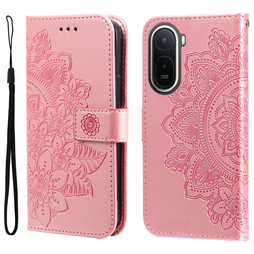 Mandala könyv tok a Xiaomi Redmi A7 Pro készülékhez - rózsaszín