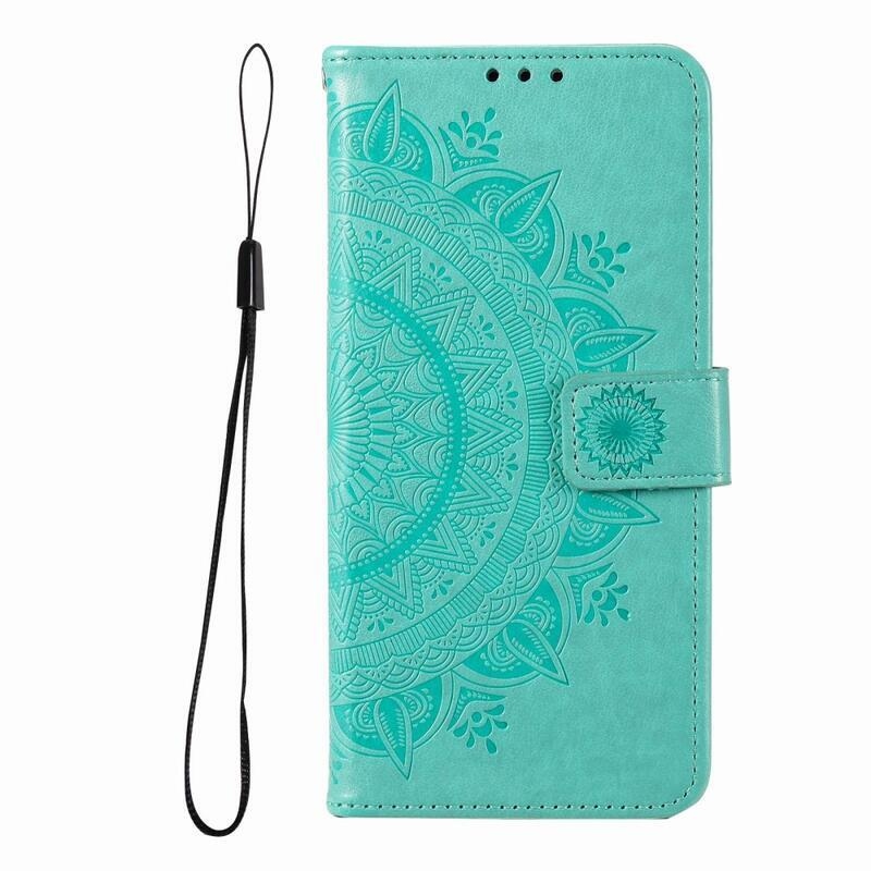 Mandala könyv tok a Xiaomi Redmi Note 12 Pro+ 5G számára - teal színű