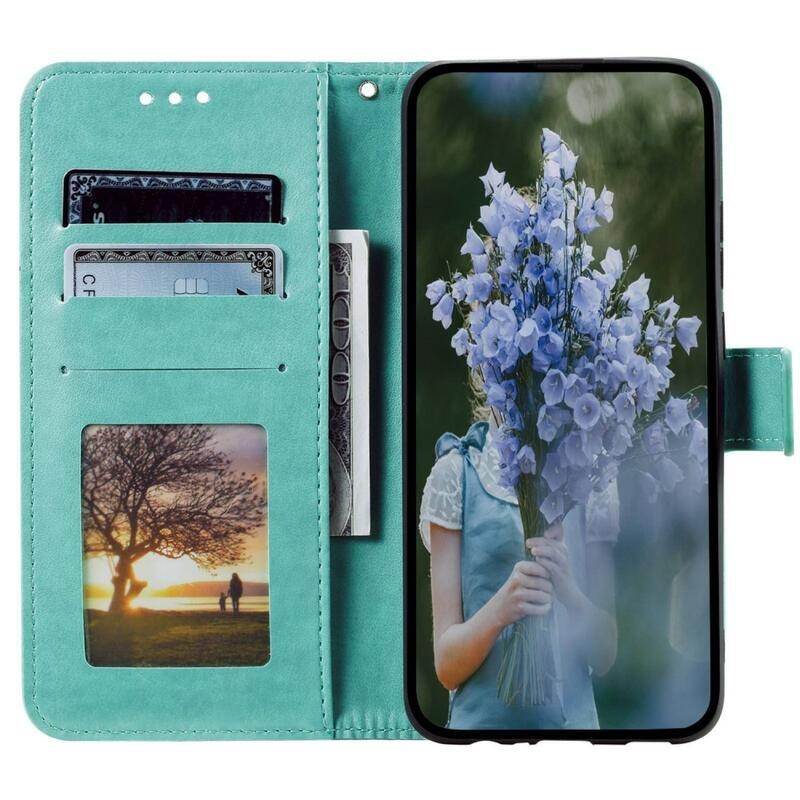 Mandala könyv tok a Xiaomi Redmi Note 12 Pro+ 5G számára - teal színű