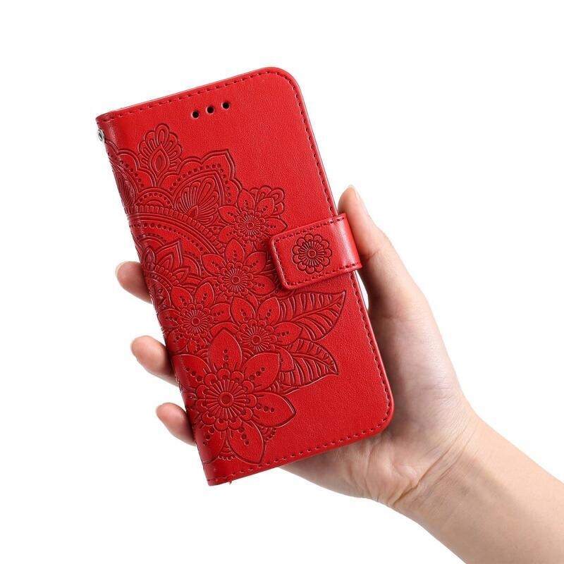 Mandala könyv tok Xiaomi Redmi Note 12 Pro 5G/Poco X5 Pro 5G - piros