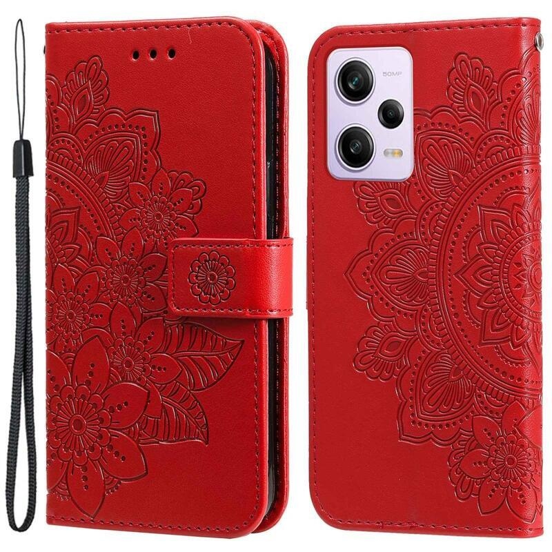 Mandala könyv tok Xiaomi Redmi Note 12 Pro 5G/Poco X5 Pro 5G - piros